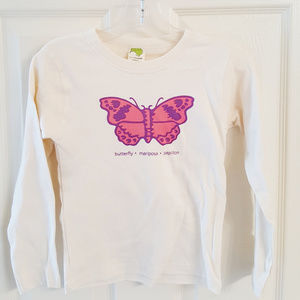 100% ORGANIC BUTTERFLY T-SHIRT NWT KIWI INDUSTRIES